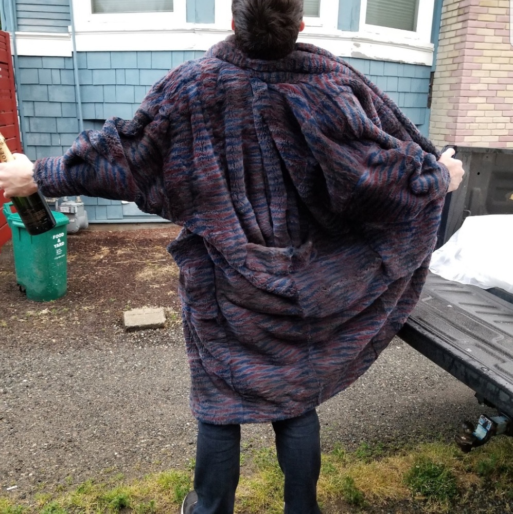 Burning Man Fur Coat For The Prefect Playa Mate
